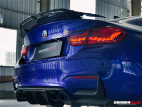 DarwinPRO 2014-2020 BMW M4 F82 Coupe BKSS Style Carbon Fiber Trunk Spoiler Wing - image 5