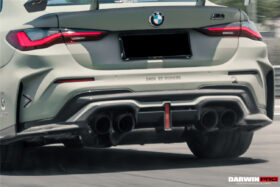DarwinPRO 2021-UP BMW M4 G82 G83 BKSSII Style Rear Bumper with LED Light - image 2