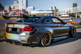 DarwinPRO 2014-2023 BMW M4 GTS2 Style Carbon Fiber Trunk Spoiler - image 4
