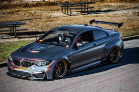 DarwinPRO 2014-2023 BMW M4 GTS2 Style Carbon Fiber Trunk Spoiler - image 2