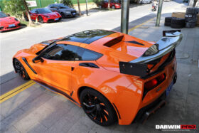 DarwinPRO 2013-2019 Corvette C7 Z06 Z51 Grandsport BKSS Style Carbon Fiber Trunk Cover - image 2