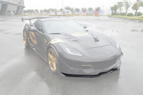 DarwinPRO 2013-2019 Corvette C7 Z51 Z06 Grandsport Carbon Fiber Front Lip (No Winglets) - image 1