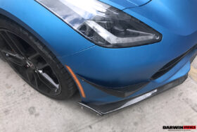DarwinPRO 2013-2019 Corvette C7 Z51 Z06 Grandsport Carbon Fiber Front  Lip Winglets - image 3