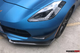 DarwinPRO 2013-2019 Corvette C7 Z51 Z06 Grandsport Carbon Fiber Satge3 Style Front Lip with Satge2 Winglets - image 5