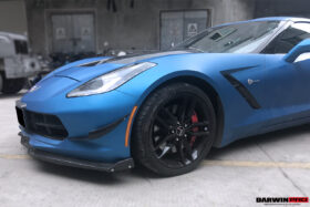 DarwinPRO 2013-2019 Corvette C7 Z51 Z06 Grandsport Carbon Fiber Satge3 Style Front Lip with Satge2 Winglets - image 6