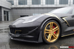 DarwinPRO 2013-2019 Corvette C7 Z51 Z06 Grandsport Carbon Fiber Front Lip Winglets - image 4