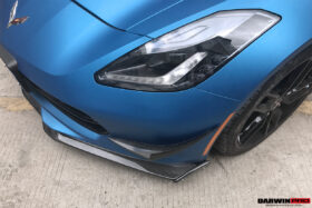 DarwinPRO 2013-2019 Corvette C7 Z51 Z06 Grandsport Carbon Fiber Satge3 Style Front Lip with Satge2 Winglets - image 8