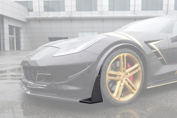 DarwinPRO 2013-2019 Corvette C7 Z51 Z06 Grandsport Carbon Fiber Front Lip Winglets