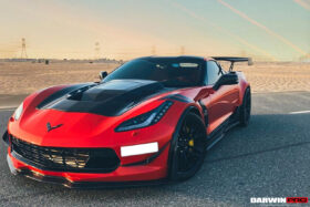 DarwinPRO 2013-2019 Corvette C7 Z51 Z06 Grandsport Carbon Fiber Front Lip Winglets - image 9