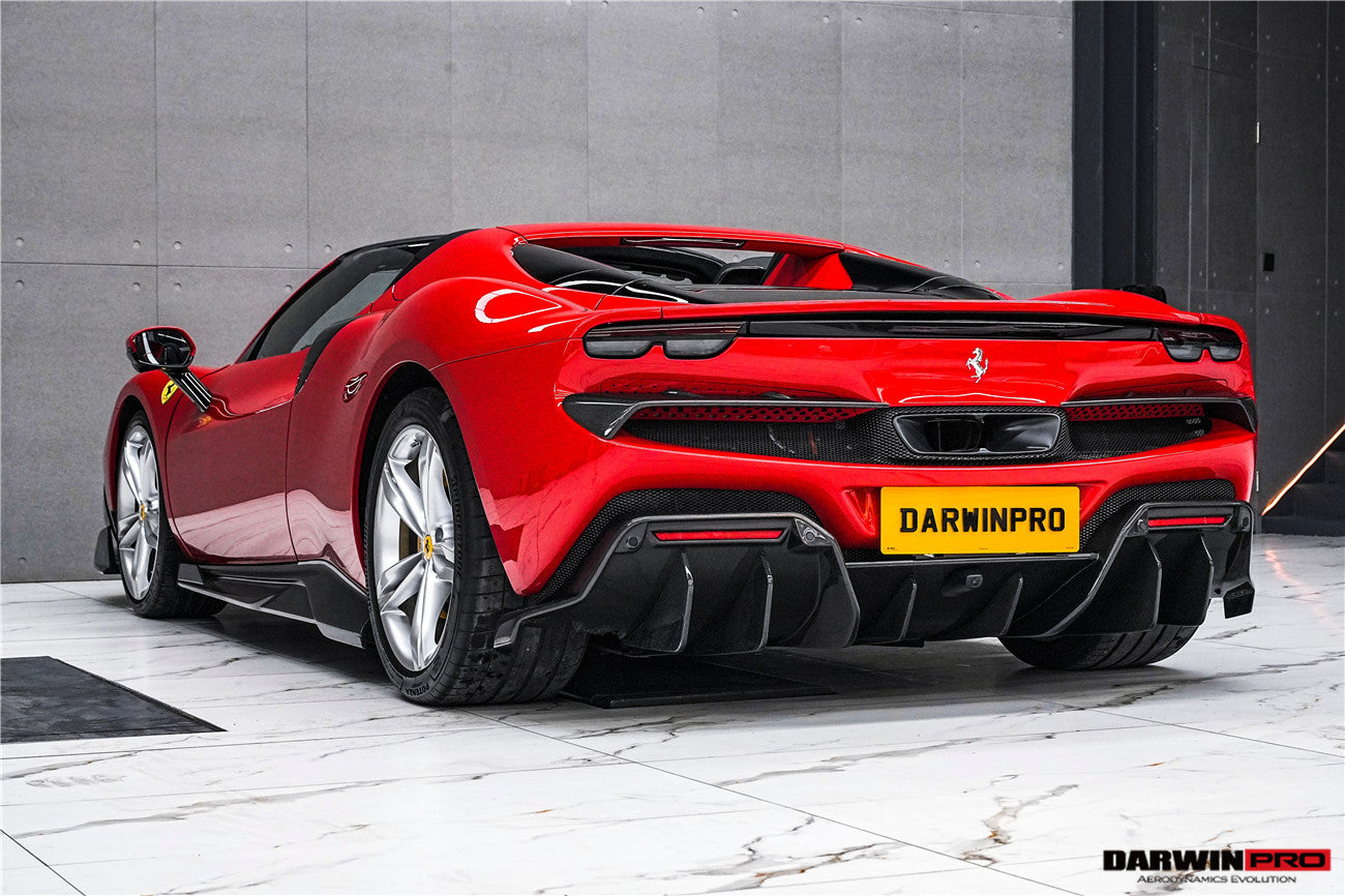 DarwinPRO 2022-2026 Ferrari 296 GTB & GTS Type F171 iMP Style Carbon Fiber Full Kit (For Surround View Camera System Bumper Only) - detail 3