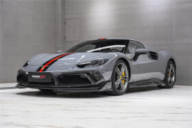 DarwinPRO 2022-2026 Ferrari 296 GTB & GTS Type F171 iMP Style Carbon Fiber Front Bumper Lip Splitter