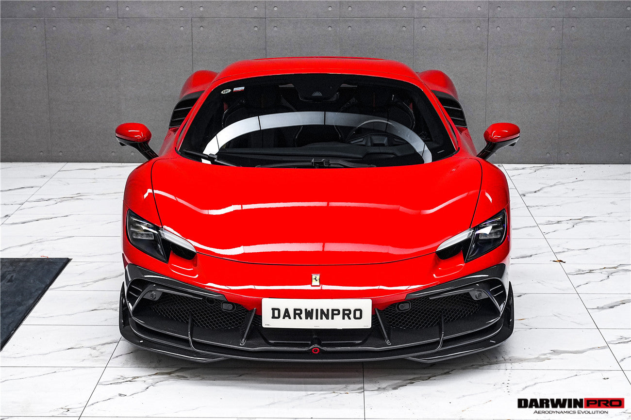DarwinPRO 2022-2026 Ferrari 296 GTB & GTS Type F171 iMP Style Carbon Fiber Full Kit (For Surround View Camera System Bumper Only)
