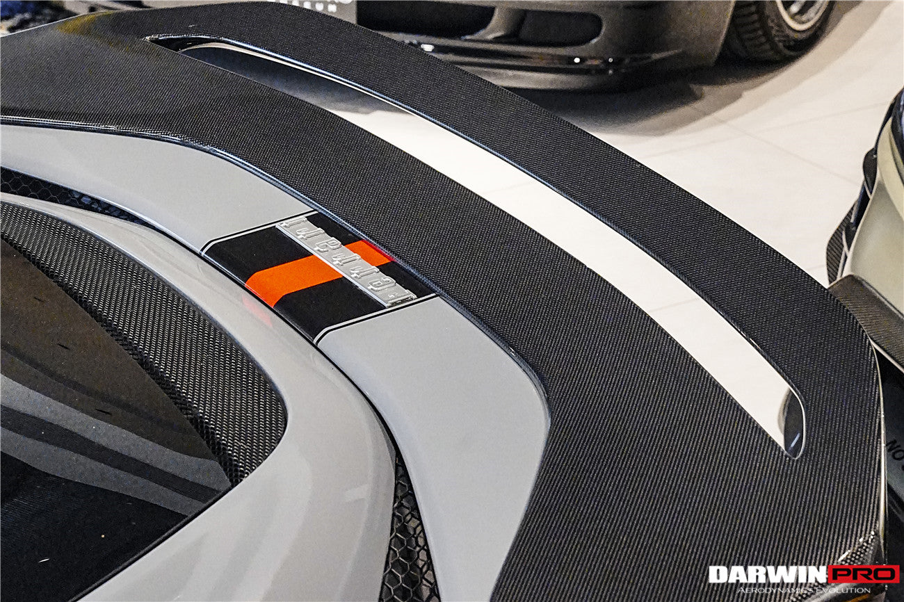 DarwinPRO 2022-2026 Ferrari 296 GTB Type F171 iMP Style Carbon Fiber Trunk Spoiler - detail 3