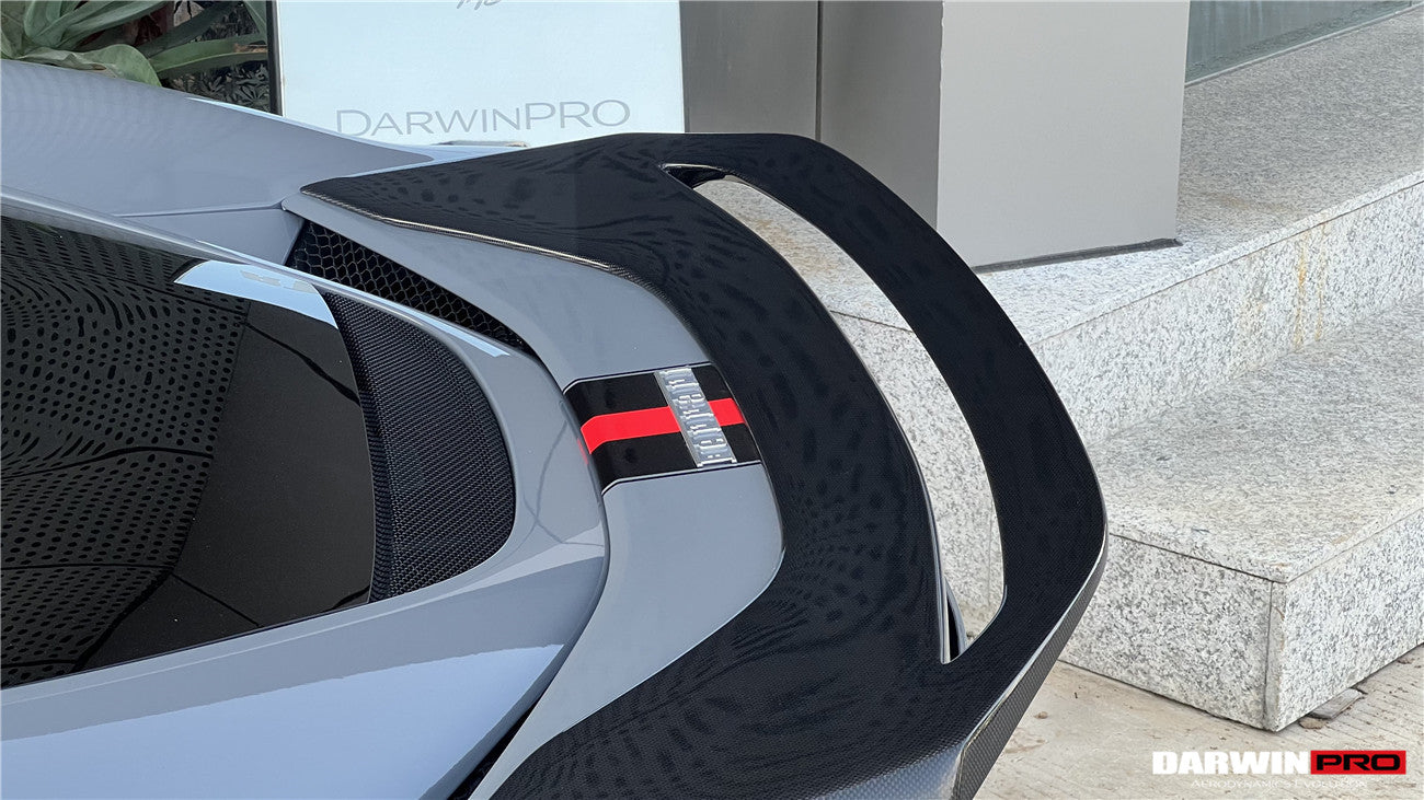 DarwinPRO 2022-2026 Ferrari 296 GTB Type F171 iMP Style Carbon Fiber Trunk Spoiler - view 4
