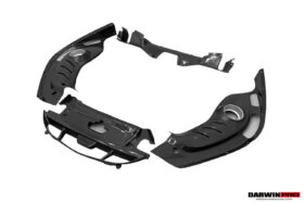 2022-2026 Ferrari 296 GTB (Type F171) OE Style Dry Carbon Fiber Engine Bay Panel Replacement Kits 4pcs