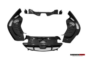 2022-2026 Ferrari 296 GTB (Type F171) OE Style Dry Carbon Fiber Engine Bay Panel Replacement Kits 4pcs