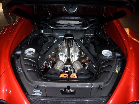 DarwinPRO 2022-2026 Ferrari 296 GTB (Type F171) OE Style Dry Carbon Fiber Engine Bay Panel Replacement Kits 4pcs