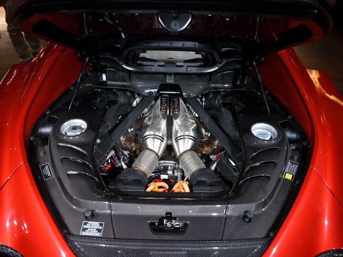 2022-2026 Ferrari 296 GTB (Type F171) OE Style Dry Carbon Fiber Engine Bay Panel Replacement Kits 4pcs