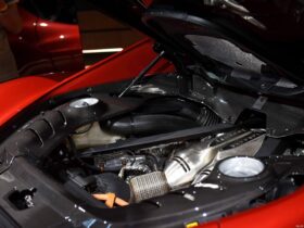 DarwinPro Aerodynamics DarwinPRO 296 GTB (Type F171) OE Style Dry Carbon Fiber Engine Bay Panel Replacement Kits 4pcs for