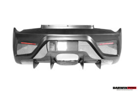 DarwinPRO 2010-2015 Ferrari 458 Spider BKSS Style Partial Carbon Fiber Rear Bumper And Fiber Trunk With Tail Light Cover - image 7