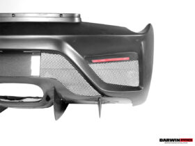 DarwinPRO 2010-2015 Ferrari 458 Spider BKSS Style Partial Carbon Fiber Rear Bumper And Fiber Trunk With Tail Light Cover - image 10