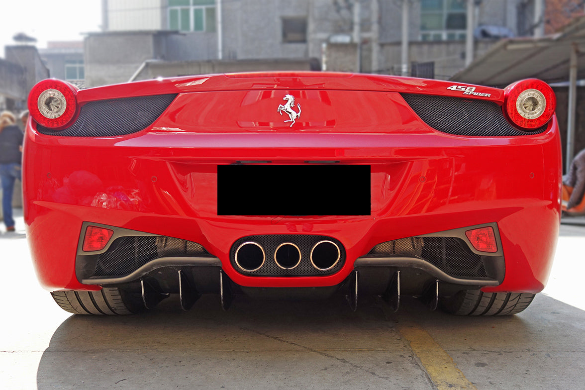 DarwinPRO 2010-2015 Ferrari 458 Italia Spider Carbon Fiber Rear Diffuser DarwinPRO (OE) - FF Performance