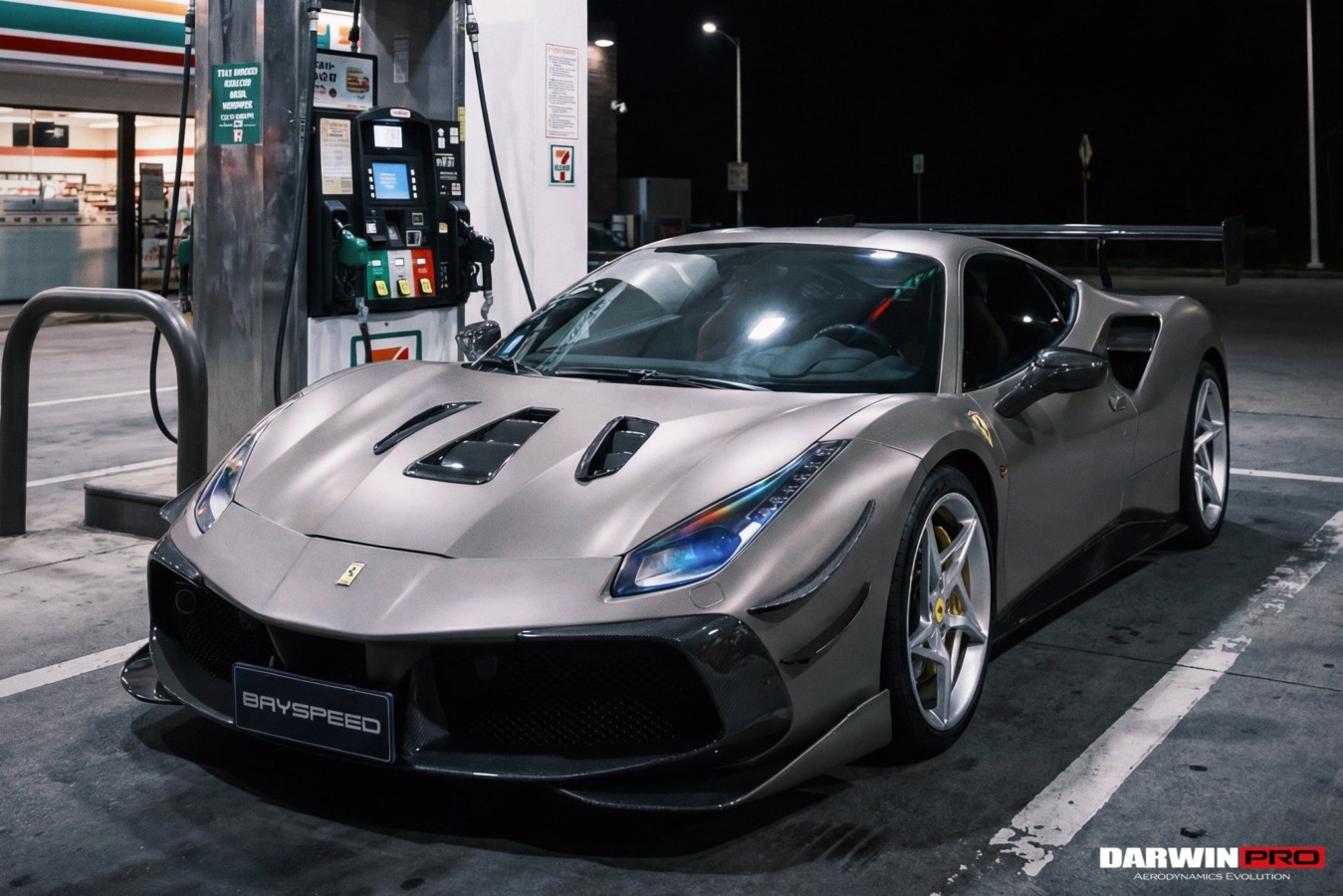 DarwinPro Aerodynamics DarwinPRO 488 GTB Partial Carbon Fiber Full Body Kit - DarwinPRO Challenge Evo Modena Design for