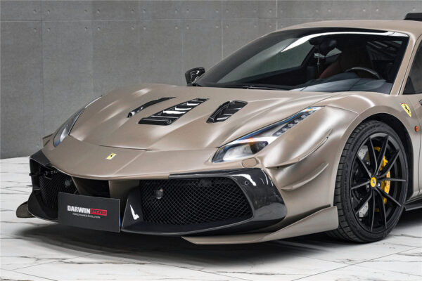 DarwinPRO 2015-2020 Ferrari 488 GTB | Spider Partial Carbon Fiber Front Bumper - DarwinPRO Challenge Evo Modena Design