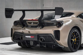 DarwinPRO 2015-2020 Ferrari 488 GTB Challenge Evo Modena Style Rear Bumper With Deck Lid Wing & Diffuser - image 1