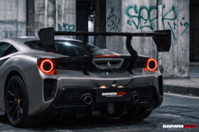 DarwinPro Aerodynamics DarwinPRO 488 GTB Partial Rear Bumper With Deck Lid Wing and Diffuser and Wing - DarwinPRO Challenge