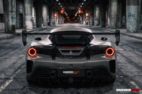 DarwinPRO 2015-2020 Ferrari 488 GTB Challenge Evo Modena Style Rear Bumper With Deck Lid Wing & Diffuser - image 7