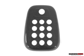 DarwinPro Aerodynamics DarwinPRO 488 GTB & Spider Dry Carbon Fiber Rear Black Light Cover with Camera Hole for Ferrari
