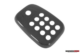 DarwinPro Aerodynamics DarwinPRO 488 GTB & Spider Dry Carbon Fiber Rear Black Light Cover with Camera Hole for Ferrari