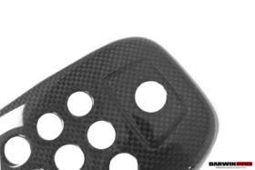 DarwinPro Aerodynamics DarwinPRO 488 GTB & Spider Dry Carbon Fiber Rear Black Light Cover with Camera Hole for Ferrari