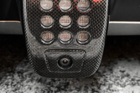 DarwinPro Aerodynamics DarwinPRO 488 GTB & Spider Dry Carbon Fiber Rear Black Light Cover with Camera Hole for Ferrari