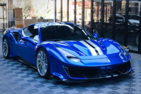 DarwinPRO 2015-2020 Ferrari 488 GTB | Spider Partial Carbon Fiber Front Bumper Set with Hood - DarwinPRO Pista Design - image 1