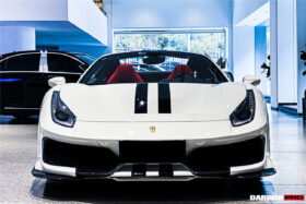 DarwinPRO 2015-2020 Ferrari 488 GTB | Spider Partial Carbon Fiber Front Bumper Set with Hood - DarwinPRO Pista Design - image 4
