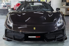 DarwinPRO 2015-2020 Ferrari 488 GTB | Spider Partial Carbon Fiber Front Bumper Set with Hood - DarwinPRO Pista Design - image 8