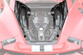DarwinPro Aerodynamics DarwinPRO Autoclave Carbon Fiber Engine Bay Panels With Heat Protection Fits 488, PISTA, F8 for
