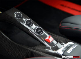 DarwinPro Aerodynamics DarwinPRO 488 Dry Carbon Fiber Bridge Support & Windows Switches Panel Fits GTB, Spider for