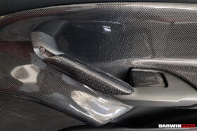 DarwinPRO 2015-2020 Ferrari 488 GTB & Spider Carbon Fiber Door Handle Interior - image 2