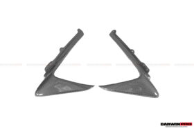 DarwinPRO 2018-2020 Ferrari 488 Pista Carbon Fiber Front Bumper Vent Canards - image 2