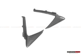 DarwinPRO 2018-2020 Ferrari 488 Pista Carbon Fiber Front Bumper Vent Canards - image 3