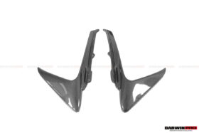 DarwinPRO 2018-2020 Ferrari 488 Pista Carbon Fiber Front Bumper Vent Canards - image 4