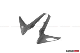 DarwinPRO 2018-2020 Ferrari 488 Pista Carbon Fiber Front Bumper Vent Canards - image 5