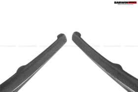 DarwinPRO 2018-2020 Ferrari 488 Pista Carbon Fiber Front Bumper Vent Canards - image 6