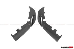 DarwinPRO 2018-2020 Ferrari 488 Pista Carbon Fiber Front Bumper Side Splitter Lip - image 3