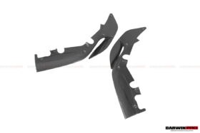 DarwinPRO 2018-2020 Ferrari 488 Pista Carbon Fiber Front Bumper Side Splitter Lip - image 5