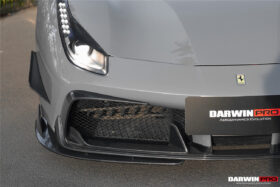 DarwinPRO 2015-2020 Ferrari 488 GTB & Spider iMP-Performance Carbon Fiber Front Bumper Canards - image 10