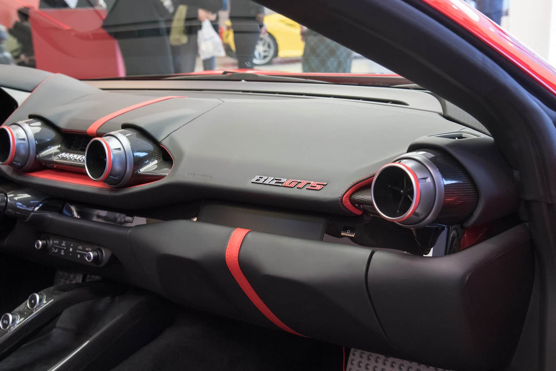 DarwinPRO 2017-2026 Ferrari 812 Superfast / GTS OE Style Dry Carbon Fiber AC Panel Trim Replacement